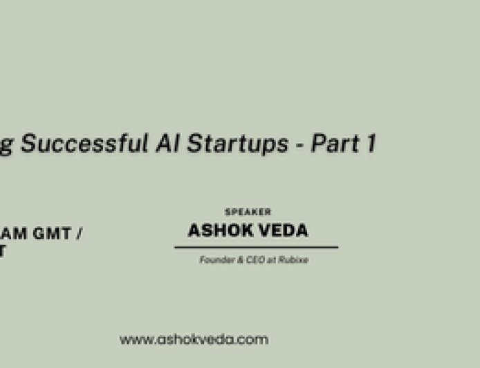 Building Successful AI Startups - Part 1